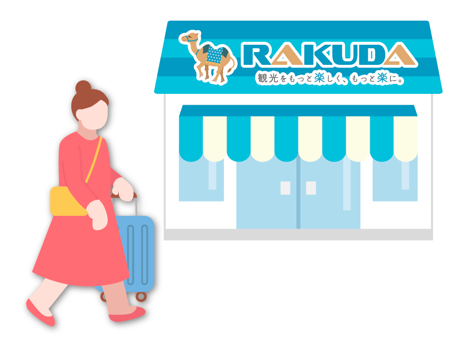 お近くのRAKUDAステーションに荷物を預ける